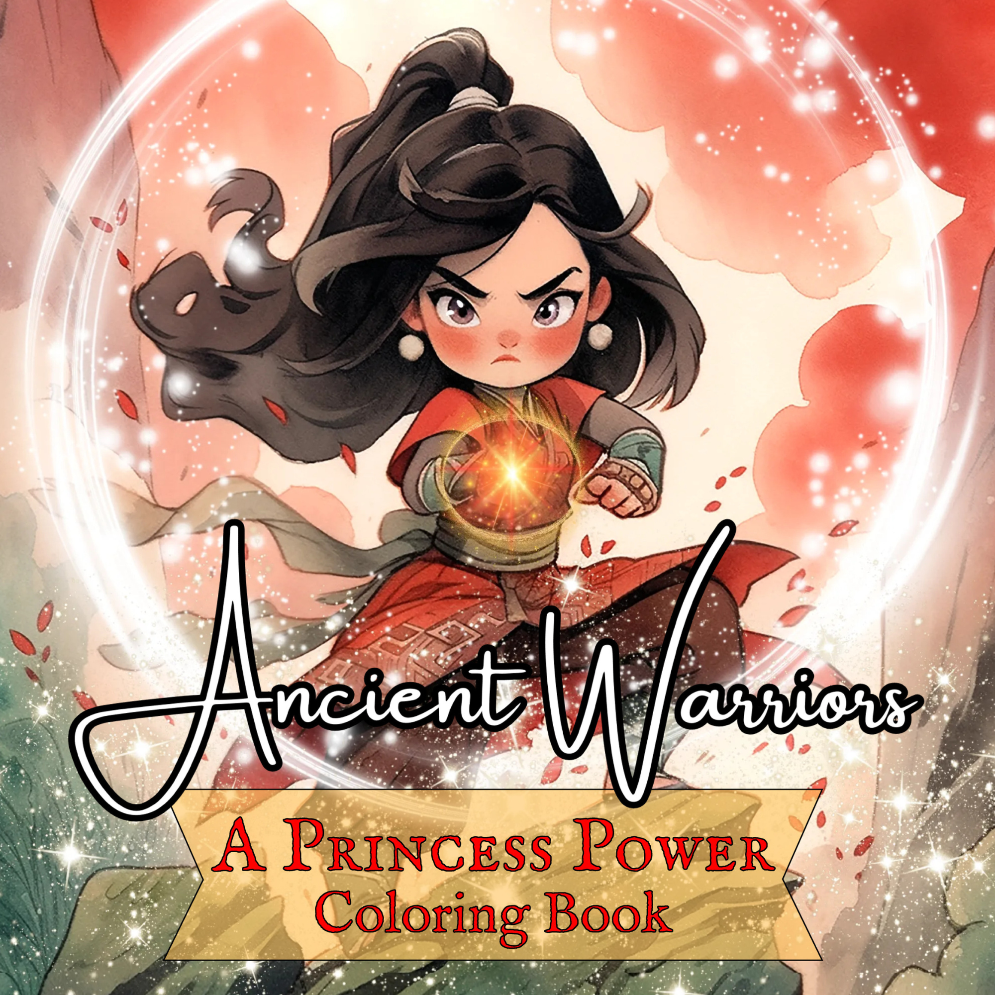 princess ancient warrior adventures cute amazon coloring book for tweens and kids and adults