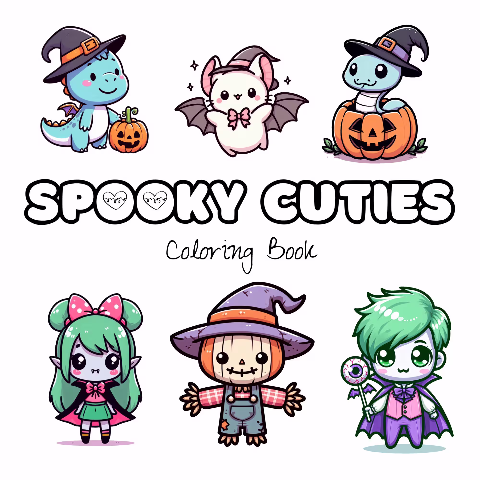  Spooky cuties ghost amazon coloring book for kids